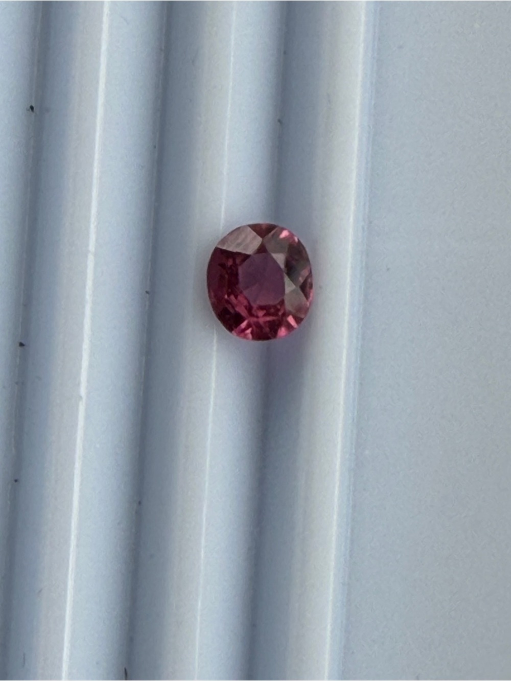 Round Pink Tourmaline Faceted Gemstone .92 carats